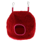Maxbell Parrot Bird Hammock Hanging Cave Snuggle Happy Hut Tent Bed Toy Red