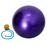 Maxbell 55cm Yoga Ball with Pump Anti Burst Exercise Balance Workout Fitness Purple