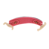 Max Maxb Adjustable Violin Shoulder Rest Pad Holder for 1/2 1/4 Violin 1-2 1-4 Red