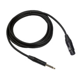 Max Maxb Microphone Cable - XLR Female to Jack 6.35 / 6.5 mm ( 1/4" ) Male Plug 3M