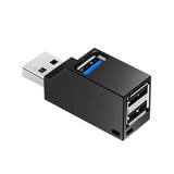 Max Mini 3 Port USB 3.0 Rotating Splitter Adapter Hub For PC Laptop Notebook