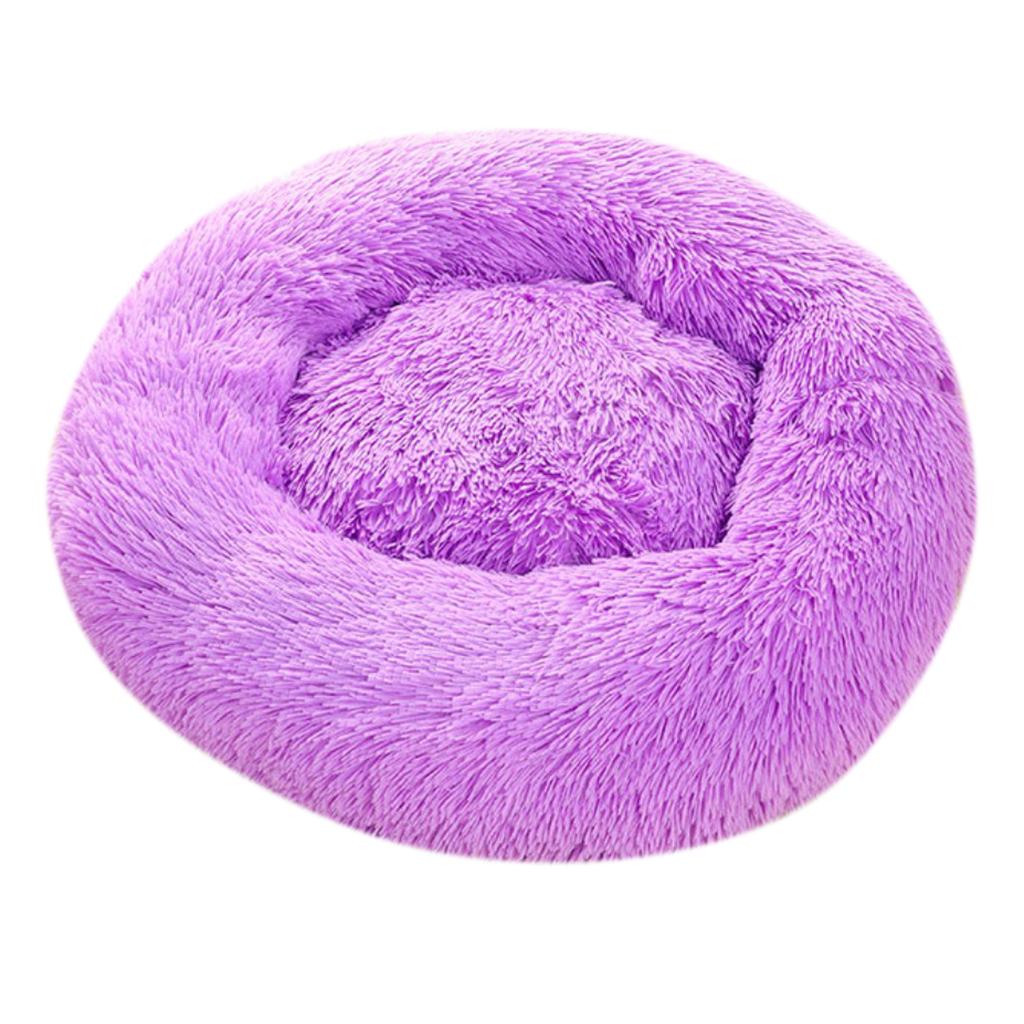 Max Pet Dog Sleeping Bed Indoor Pet Round Cozy Comfort Bed Nest  Purle-60cm
