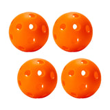 Maxbell Indoor Pickleball Balls 26 Holes Hard Hollow Ball for Pickleball Accessories Orange 4pcs