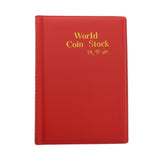 Max Maxb 120 Coins Commemorative Coin Currency Collector PU Album Book  Red