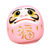 Maxbell Maxbell Daruma Doll Statue Craft Decorative for Table Bookshelf Decor Pink