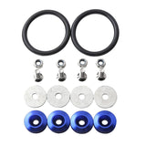 Max Maxb Quick Release Fasteners For Car Bumpers Trunk Fender Hatch Lids Kit Blue