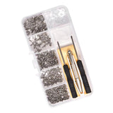 Maxbell 500 Pieces Screws Nuts Eyeglasses Repair Tool Kit Micro Screwdriver Eyewear