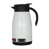 Maxbell Car Kettle Boiler 12V 24V 680ml Heated Water Cup Good Sealing Performance White