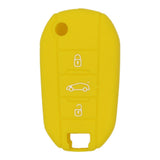 Max Silicone Cover Fit for AUDI Folding Remote Key Fob Case Shell Yellow