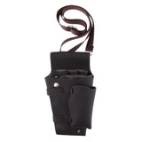 Max PU Hairdressing Haircut Scissors Shears Combs Tools Holster Bag Dark Brown