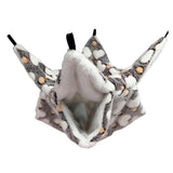 Maxbell Hamster Hammock Bed Bedding Sleeping Warm Playing for Small Pet Parrot Brown