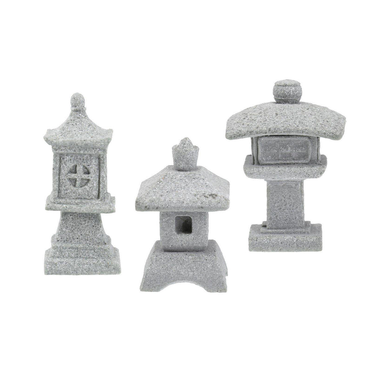Maxbell 3x Miniature Statue Decoration Chic Gift Sculpture for Bookcase Lawn Garden