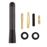 Max Maxb Short Stubby Car Auto Antenna AM/FM Radio Aerial Mast Screw Type Black