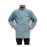 Maxbell Welding Long Coat Apron Protective Clothing Apparel for Welder 85cm  Blue
