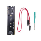 Max DDR3 SATA to M.2 (NGFF) Solid State Drive SSD Riser Card Expansion Card