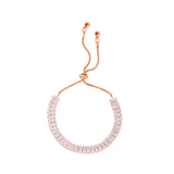 Maxbell Zircon Bracelet Luxury Shining Classic for Girls Graduation Anniversary Gold