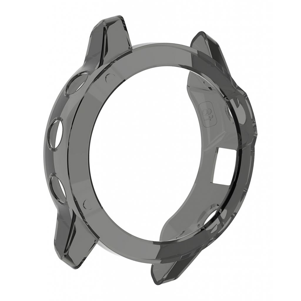 Maxbell Silicone Full Cover Screen Protective Case For Garmin Fenix 6s  Black