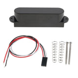 Max No Holes Closed Cover Single Coil Active Pickup for Electric Guitar Black