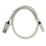 Maxbell USB Type-C Data Sync Fast Charging Cable for Samsung Phone Silver