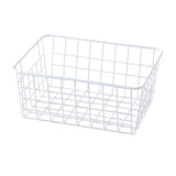 Maxbell iron basket bathroom box kitchen storage basket White without interlining