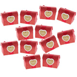 Max 12pcs Paper Candy Gift Box with Bowknot Wedding Party Gift Favors Red