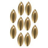 Max Metal Spoon Fishing Lures Hard Sequins Baits Golden 10pcs