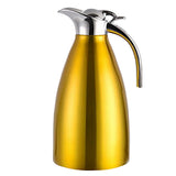 Maxbell Double Wall Design Non-Toxic Stainless Steel 1.5L Capacity Double Vacuum Insulation Thermal Coffee Carafe Home Water Pot Yellow