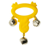Max Hand Bell Jingles Rattle Toy Instrument Teaching Aids Duck Light Yellow