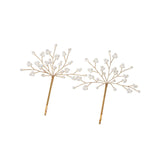Maxbell 2Pcs Hair Clips Elegant Hair Styling Tool Hair Accessories Snap Hairpins Aureate