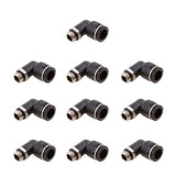 Max 10 Pieces Air Water Hose Tube Elbow Push In Pneumatic Fittings DPL-G-G12-G02