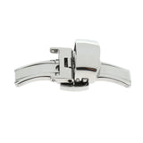 Max Stainless Steel Clasp Strap for Watch Double Push Button  14 Silver