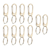 Max 10 Pcs Spring Backpack Clasps Climbing Carabiners Keychain Camping Silver