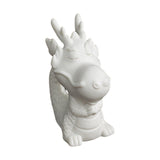 Maxbell Ceramic Dragon Figurine Crafts Dragon Sculpture for Bedroom Office Bookshelf Style A