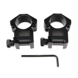 Maxbell 25.4mm 1" Scope Mount Rings Fits 20mm Dovetail Rail Flashlight High Profile