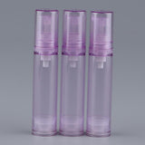 Maxbell 3x Empty Airless Vacuum Pump Bottles Travel Cosmetic Containers 10ml Purple