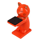 Maxbell Watch Display Stand Figurine Model for Watch Necklace Home office Orange Cat