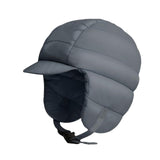 Maxbell Winter Baseball Caps Ski Brim Hat Outdoor with Ear Flaps Trooper Trapper Hat Deep Gray