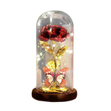 Maxbell Rose Flower Ornaments LED Light for Dining Room Tabletop Home Decorations