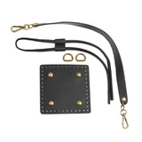 Maxbell Knitting Bag bottoms PU Leather Sewing Kit for DIY Purse Making Supplies Black