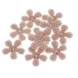 Maxbell Alloy Daisy Pearl Hair Decoration Bridal Women Wedding Party Decor Gold