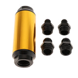 Maxbell 44mm Fuel Filter AN6/AN8 Interface Gasoline Filter  Gold