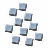 Maxbell 10x 1U Transparent Keycaps Thick PBT for Cherry MX Switches Game Lovers Light Gray