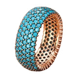 Maxbell Stylish Ring Classical Elegant Simple for Girlfriend Wedding Engagement US 7