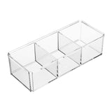 Maxbell tea bags Organizer Desk Makeup Holder for Bathroom Counter Desk Accessories 3 Grids without Lid