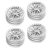 Max 4Pcs Aluminum Alloy 1.9 Beadlock Wheels Rims for 1/10 RC Crawler Accessory