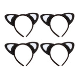 Maxbell 4x Cat Ears Headband New Year Photo Props Cute Kitty Hairband Hair Hoop White Heart