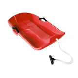 Maxbell Snowboard Toboggan with Pull Rope Sand Sliding Board for Skating Skiing Red