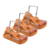 Maxbell 3 Pieces Mouse Traps Mice Traps Mouse Catcher for House Garden Outdoors Orange
