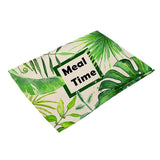 Maxbell Green Leaves Design Insulation Bowl Placemat Dining Pad Western Table Mat #3