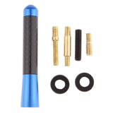 Max Maxb Short Stubby Car Auto Antenna AM/FM Radio Aerial Mast Screw Type Blue